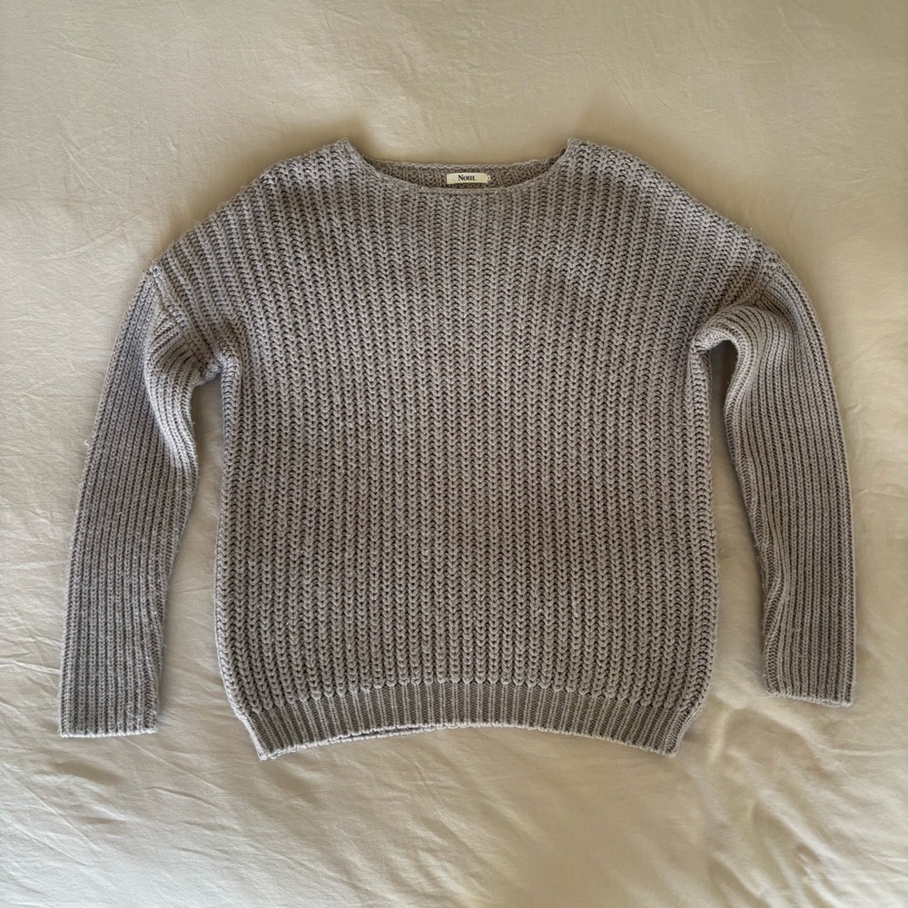 Oak & Fort Taupe Knit Sweater